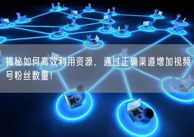 揭秘如何高效利用资源,通过正确渠道增加视频号粉丝数量!