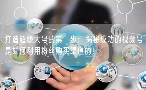 打造超级大号的第一步:揭秘成功的视频号是如何利用粉丝购买渠道的!