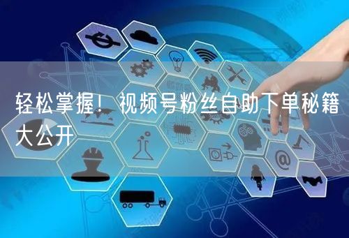 轻松掌握!视频号粉丝自助下单秘籍大公开