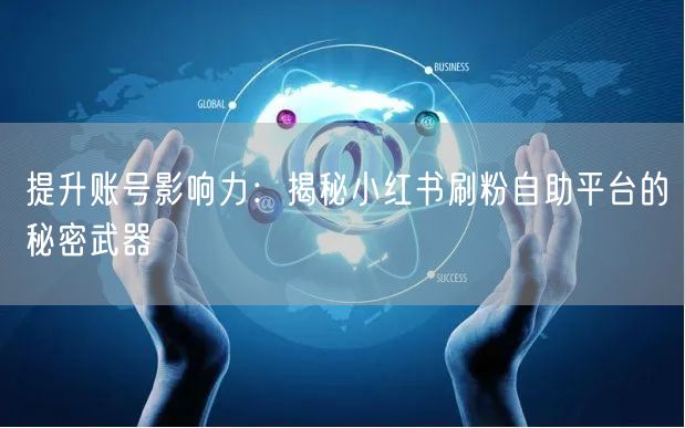 提升账号影响力:揭秘小红书刷粉自助平台的秘密武器