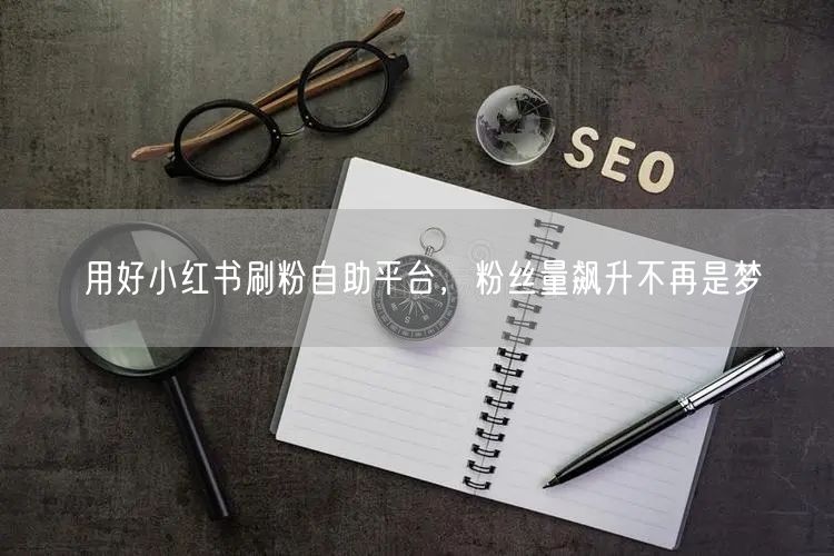 用好小红书刷粉自助平台,粉丝量飙升不再是梦