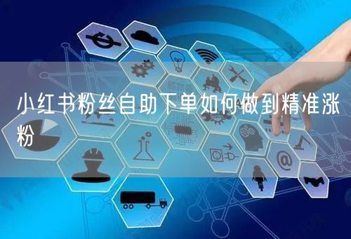 小红书粉丝自助下单如何做到精准涨粉