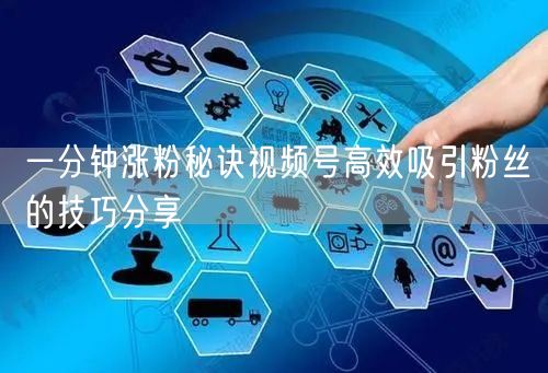 一分钟涨粉秘诀视频号高效吸引粉丝的技巧分享